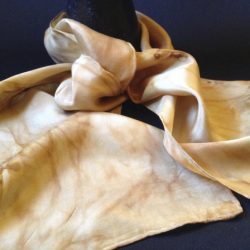 natural dye scarf knotted Judy Dominic Fiber Artist The Fiber Art of Judy Dominic